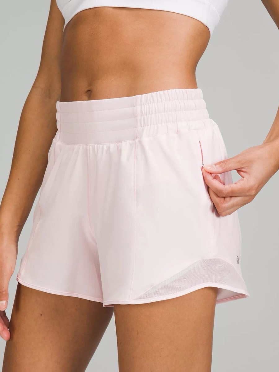 Lululemon Hotty Hot Shorts 4” In Strawberry Milkshake